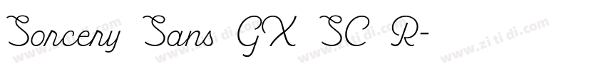 Sorcery Sans GX SC R字体转换